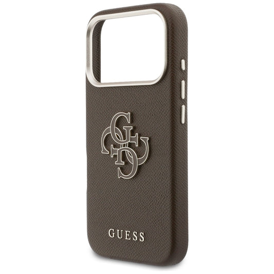 Θήκη για Apple iPhone 17 Pro, GUESS, Resin Logo, Καφέ