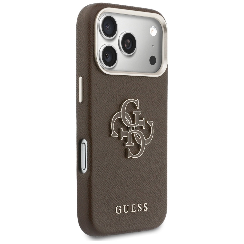 Θήκη για Apple iPhone 17 Pro, GUESS, Resin Logo, Καφέ