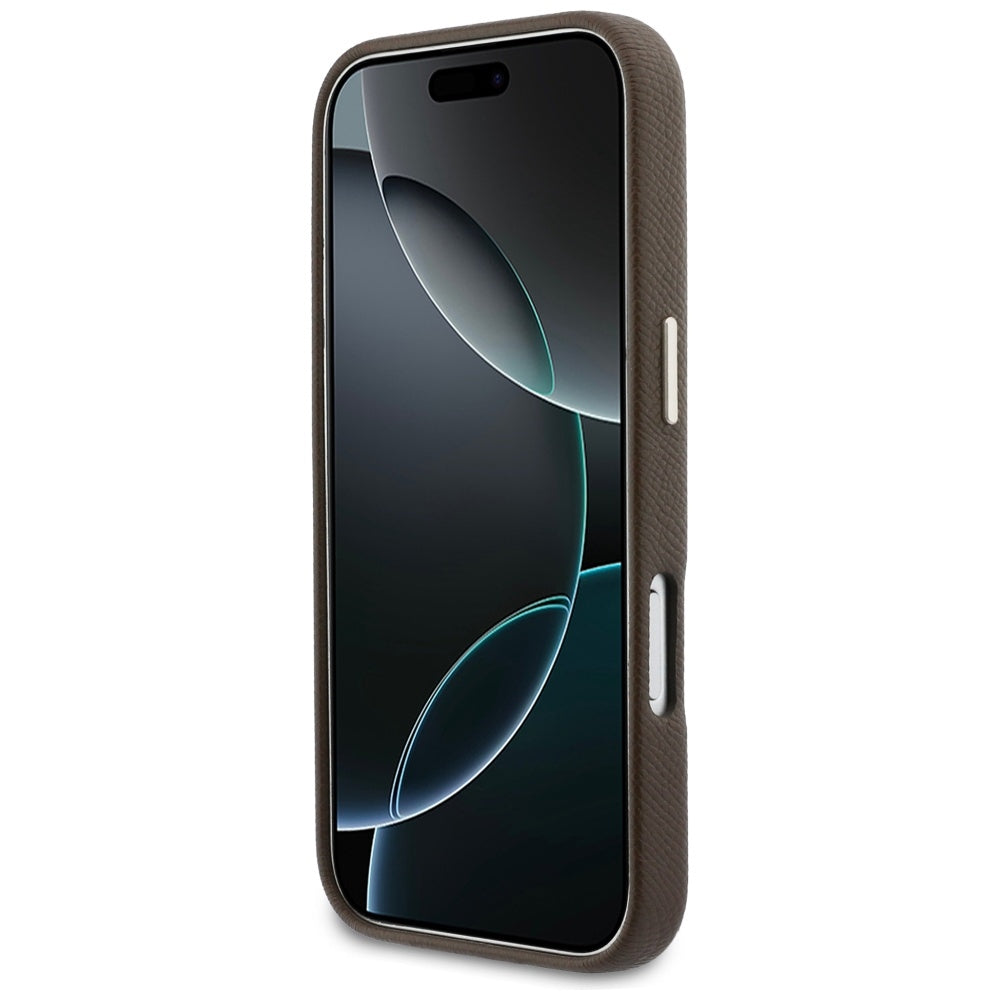 Θήκη για Apple iPhone 17 Pro, GUESS, Resin Logo, Καφέ