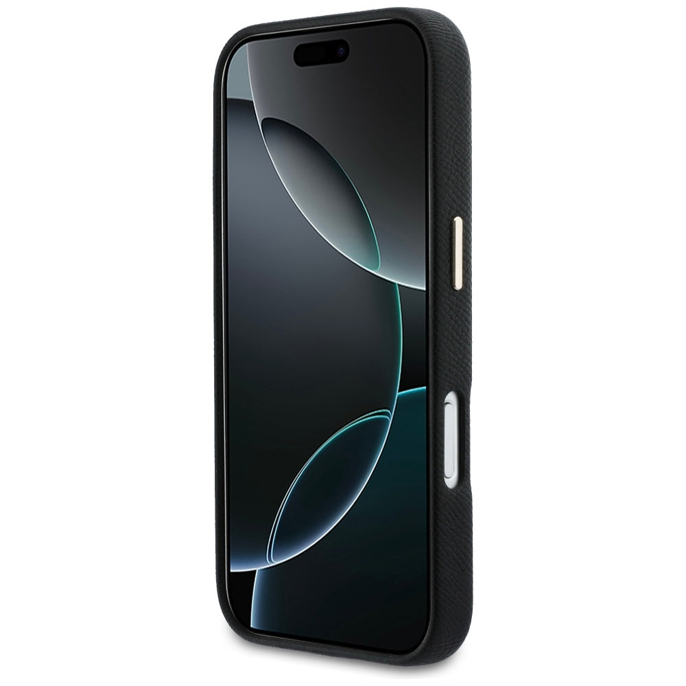 Θήκη για Apple iPhone 17 Pro, Guess, Resin Logo, Μαύρη
