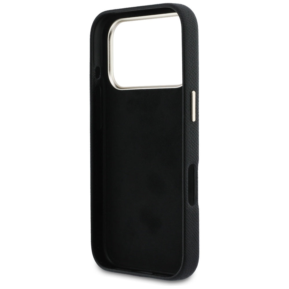 Θήκη για Apple iPhone 17 Pro, Guess, Resin Logo, Μαύρη