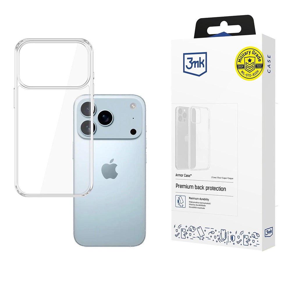 Θήκη για Apple iPhone 17 Pro Max, 3MK, Armor, Διάφανη