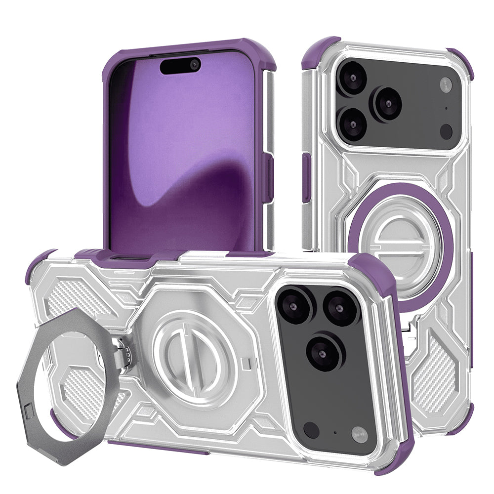 Θήκη για Apple iPhone 17 Pro Max, Techsuit, Carbon Shield Pro, Μωβ