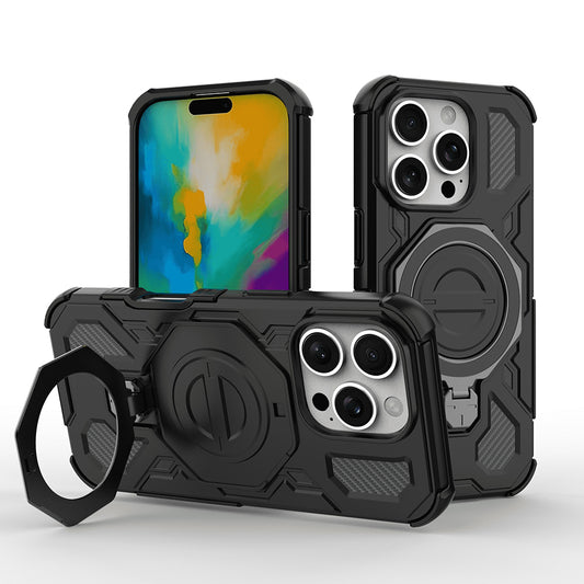 Θήκη για Apple iPhone 17 Pro Max, Techsuit, Carbon Shield Pro, Μαύρη