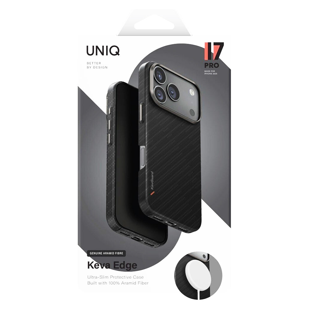 MagSafe Case for Apple iPhone 17 Pro Max, UNIQ, Keva MagClick, Black