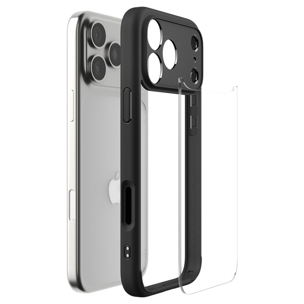 Θήκη για Apple iPhone 17 Pro, Spigen, Ultra Hybrid, Ματ Μαύρη ACS10343
