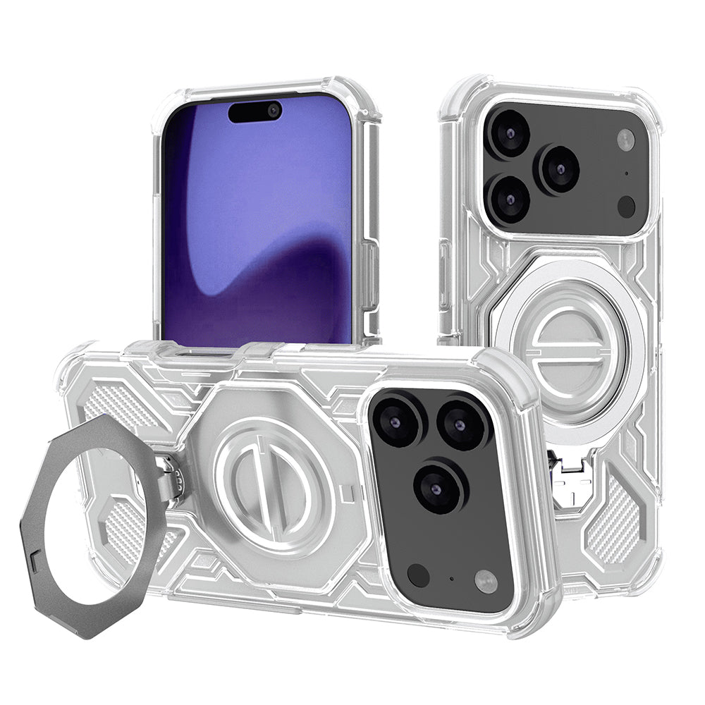 Θήκη για Apple iPhone 17 Pro, Techsuit, Carbon Shield Pro, Λευκή