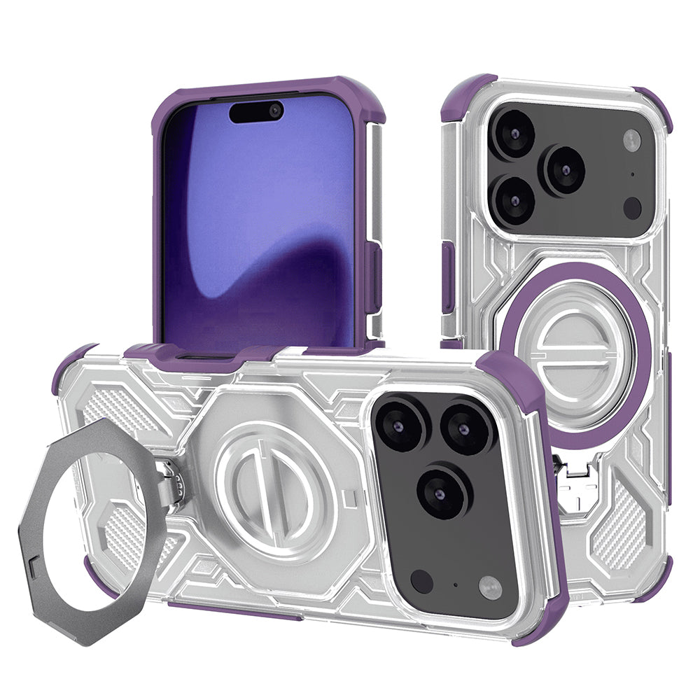 Θήκη για Apple iPhone 17 Pro, Techsuit, Carbon Shield Pro, Μωβ