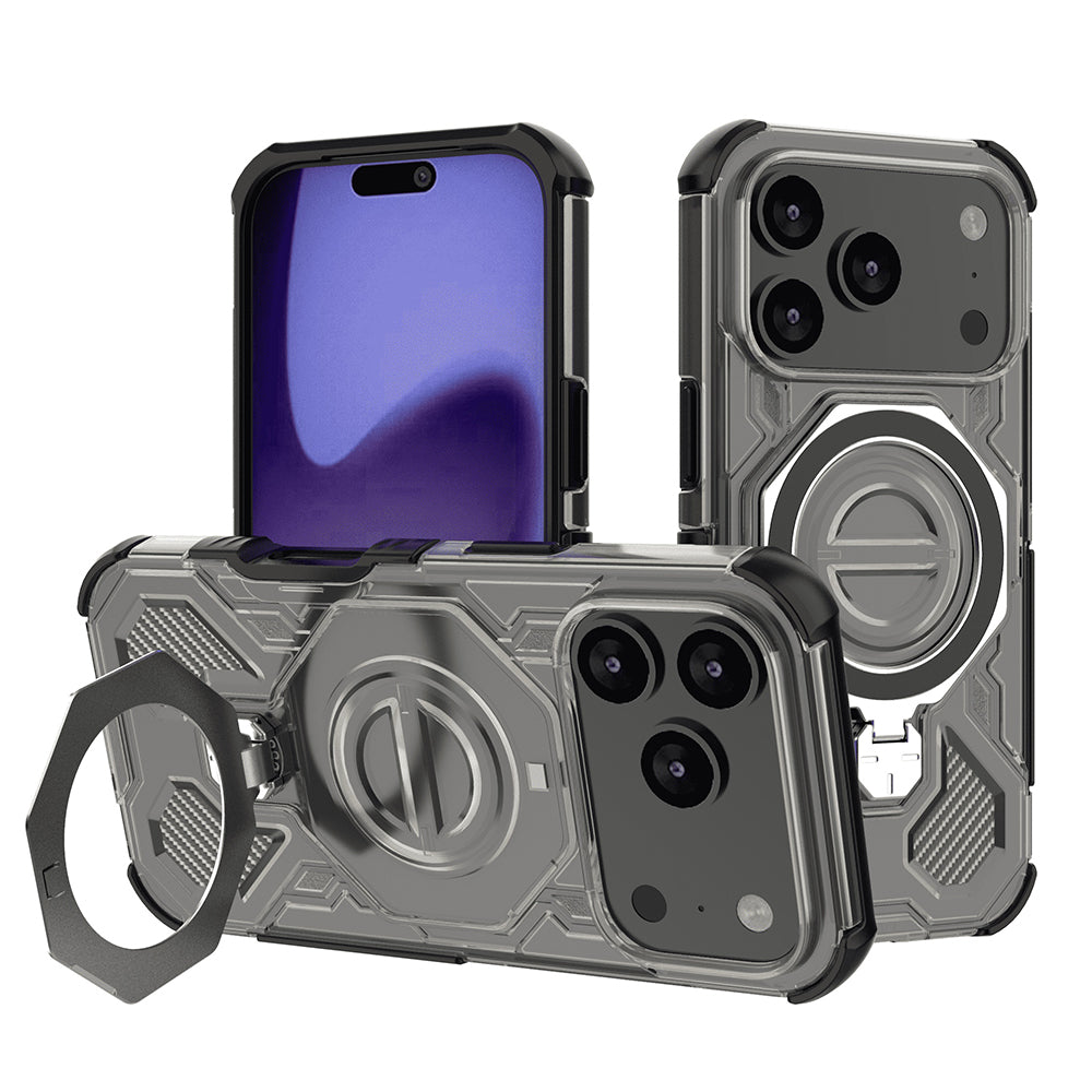 Θήκη για Apple iPhone 17 Pro, Techsuit, Carbon Shield Pro, Καπνιστό