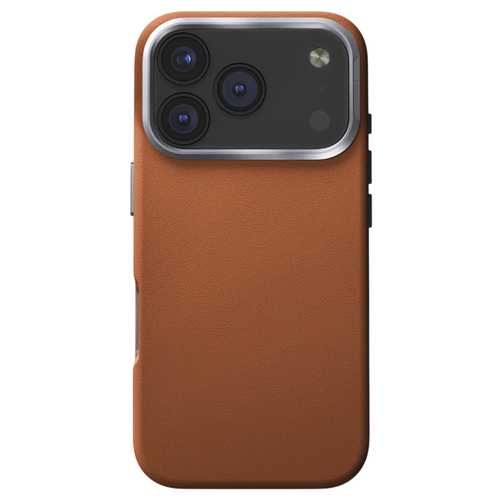 Case for Apple iPhone 17 Pro, UNIQ, Lyden Leatherette, Brown