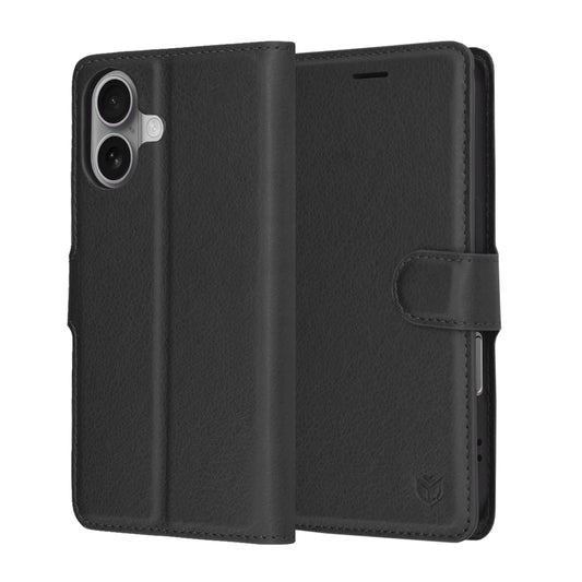Θήκη για Apple iPhone 17, Techsuit, Leather Folio, Μαύρη