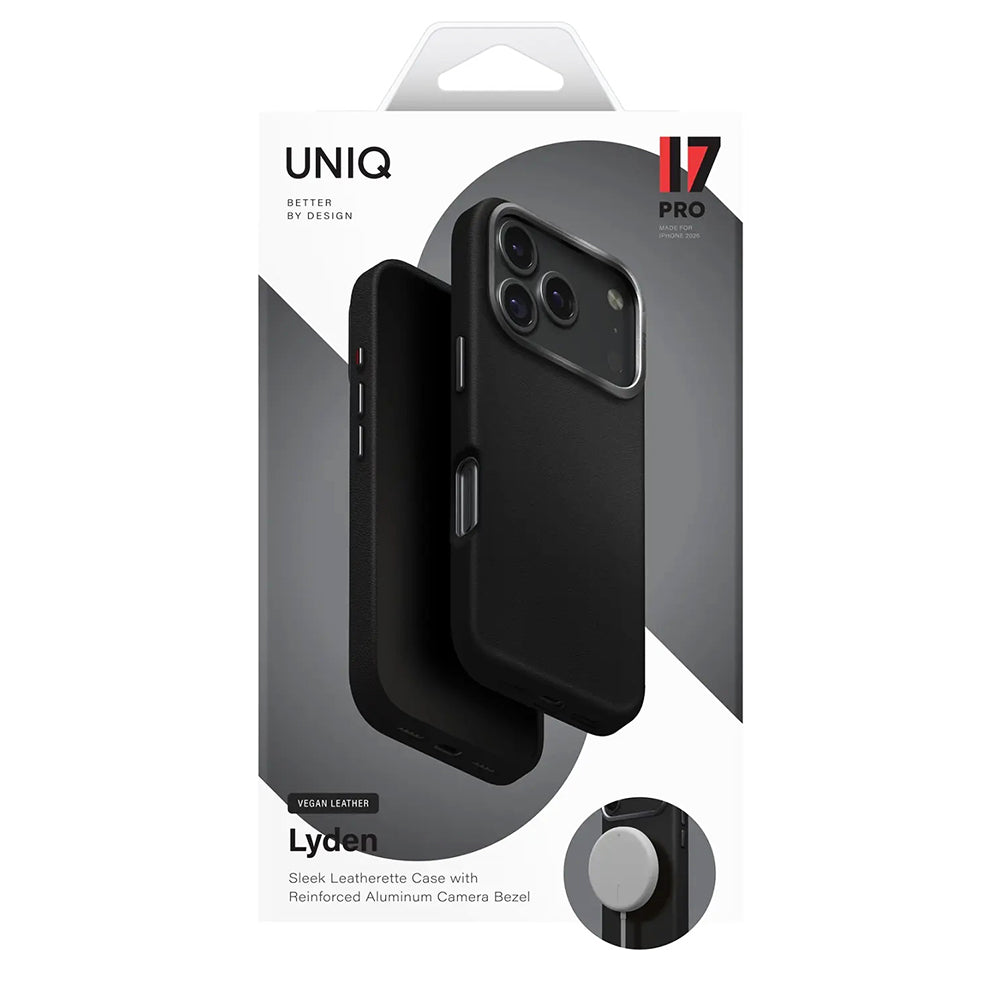 Θήκη για Apple iPhone 17, UNIQ, Lyden Leatherette, Γκρι