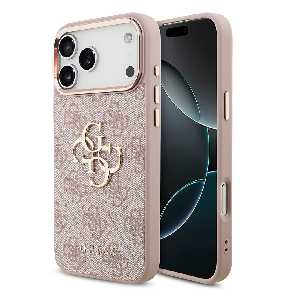 Θήκη για Apple iPhone 18 Pro / 17 Pro, Guess, 4G Big Classic Logo, Ροζ