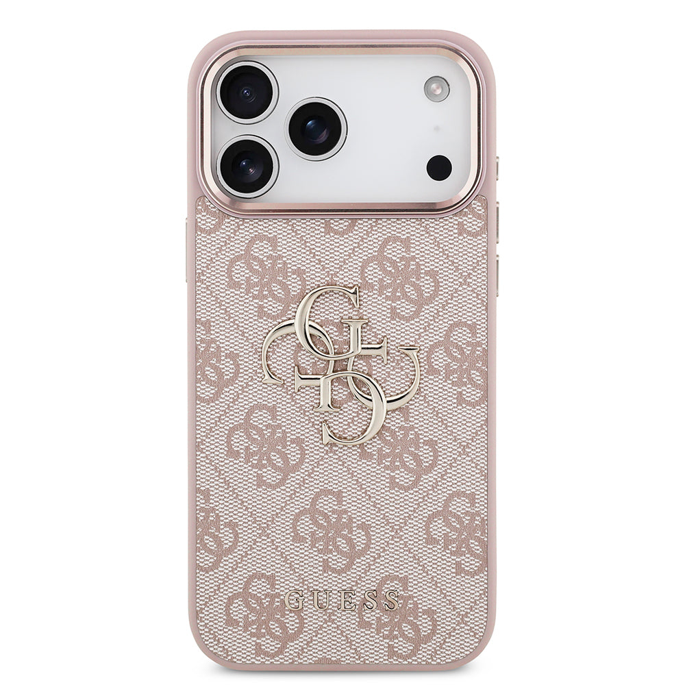 Θήκη για Apple iPhone 18 Pro / 17 Pro, Guess, 4G Big Classic Logo, Ροζ