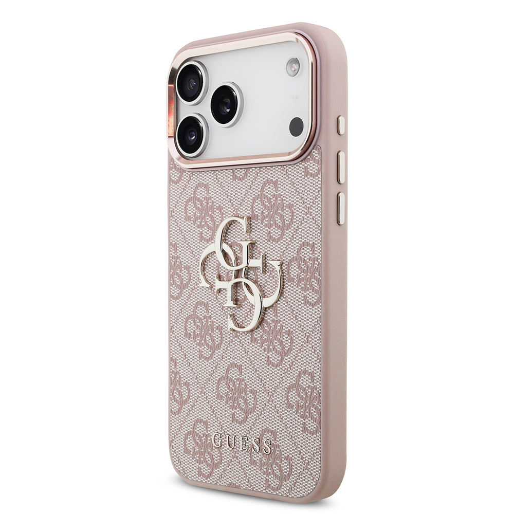 Θήκη για Apple iPhone 18 Pro / 17 Pro, Guess, 4G Big Classic Logo, Ροζ