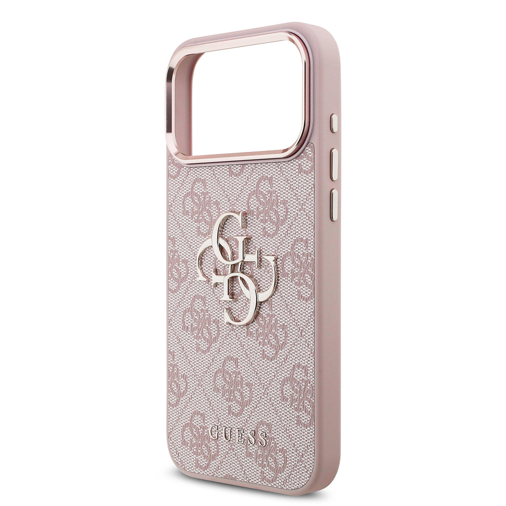 Θήκη για Apple iPhone 18 Pro / 17 Pro, Guess, 4G Big Classic Logo, Ροζ