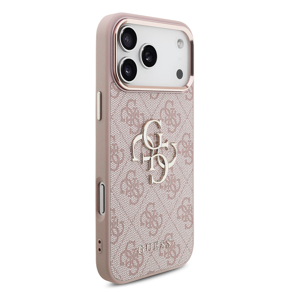 Θήκη για Apple iPhone 18 Pro / 17 Pro, Guess, 4G Big Classic Logo, Ροζ