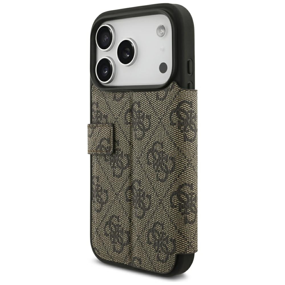 Θήκη για Apple iPhone 18 Pro / 17 Pro, Guess, 4G Μεταλλικό Λογότυπο, Καφέ
