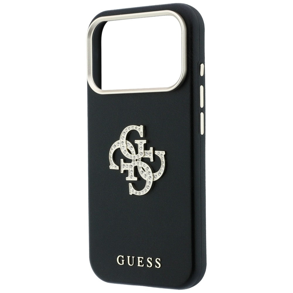 Θήκη για Apple iPhone 18 Pro / 17 Pro, Guess, Smooth Big Strass Logo, Μαύρη