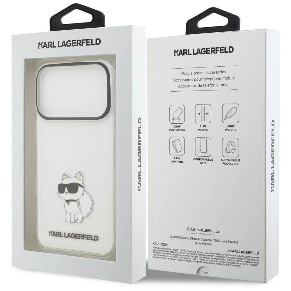 Θήκη για Apple iPhone 18 Pro / 17 Pro, Karl Lagerfeld, IML Choupette NFT, Διαφανής