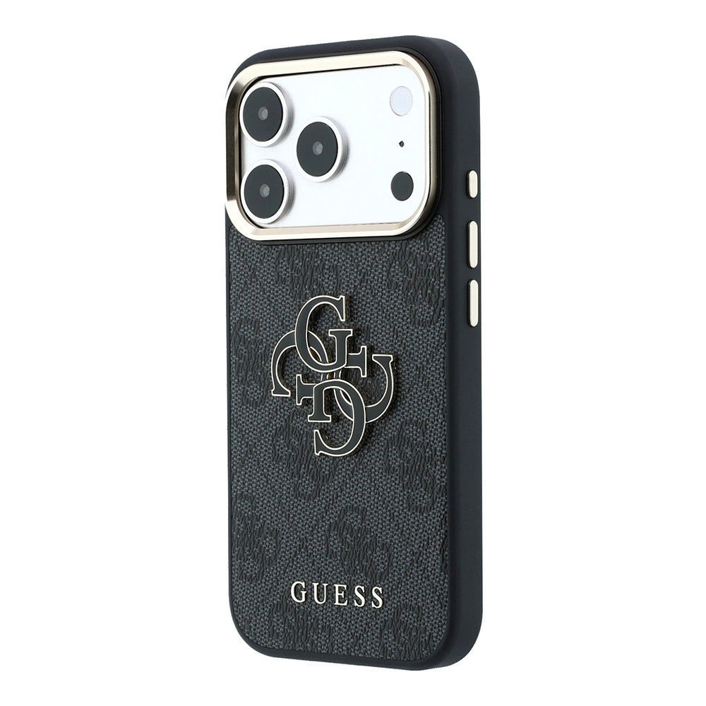 Θήκη για Apple iPhone 18 Pro Max / 17 Pro Max, Guess, 4G Big Resin Logo, Μαύρη