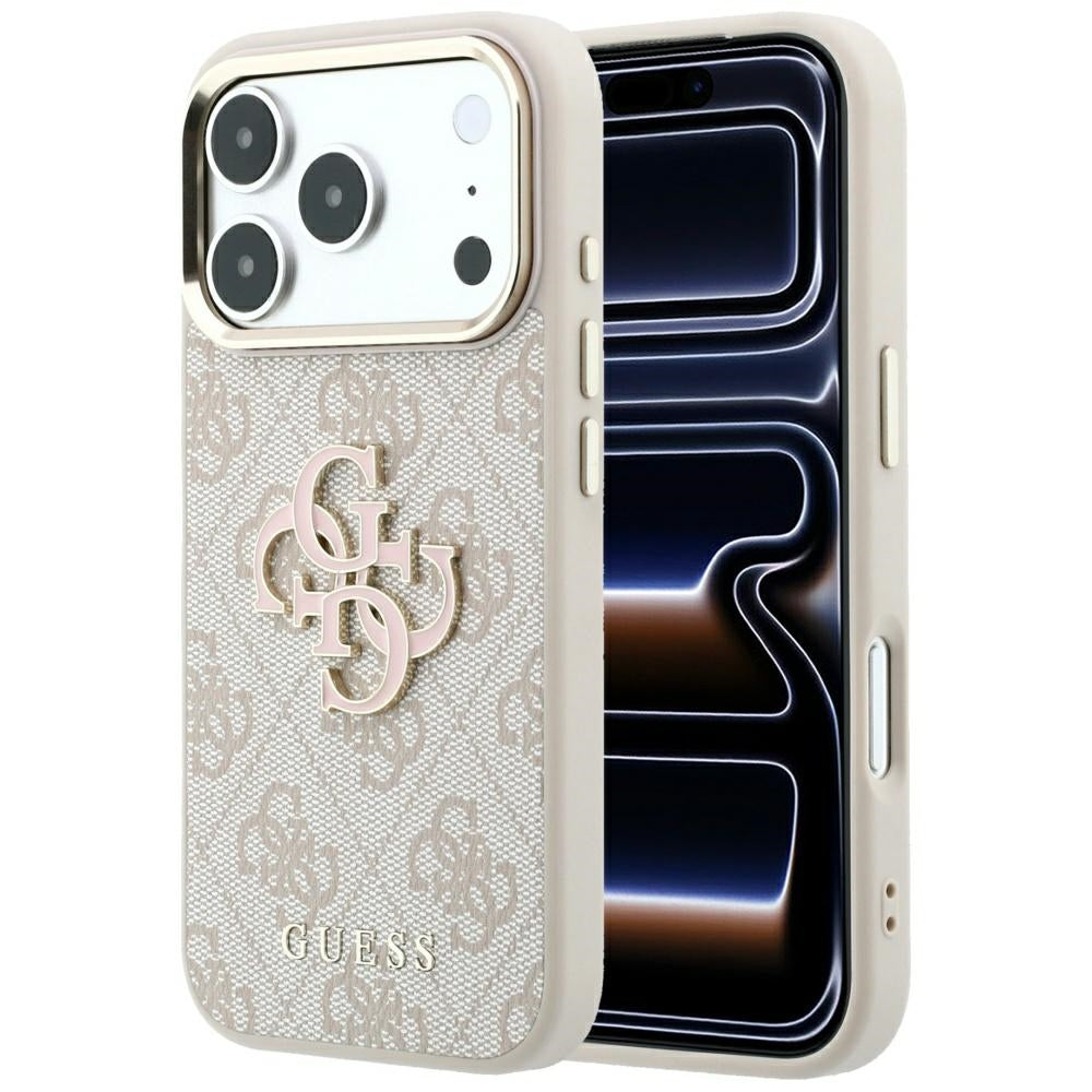 Θήκη για Apple iPhone 18 Pro Max / 17 Pro Max, Guess, 4G Big Resin Logo, Ροζ