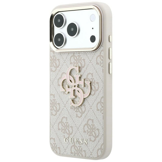 Θήκη για Apple iPhone 18 Pro Max / 17 Pro Max, Guess, 4G Big Resin Logo, Ροζ