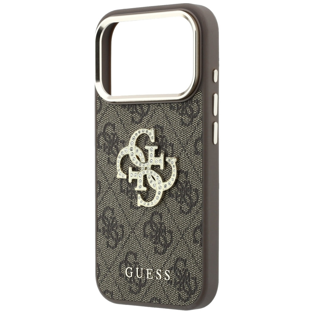 Θήκη για Apple iPhone 18 Pro Max / 17 Pro Max, Guess, 4G Big Strass Logo, Καφέ