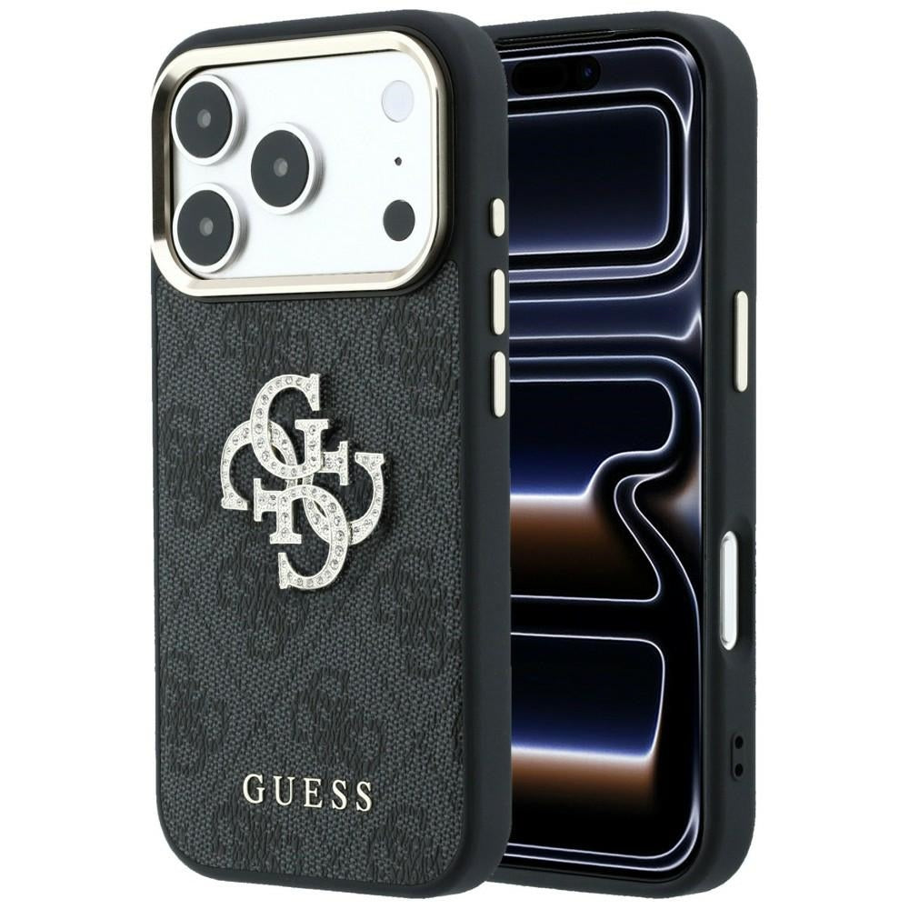 Θήκη για Apple iPhone 18 Pro Max / 17 Pro Max, Guess, 4G Big Strass Logo, Μαύρο