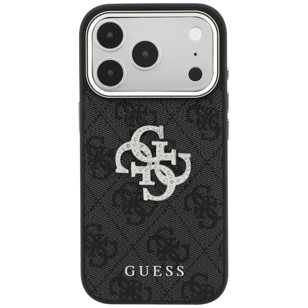Θήκη για Apple iPhone 18 Pro Max / 17 Pro Max, Guess, 4G Big Strass Logo, Μαύρο
