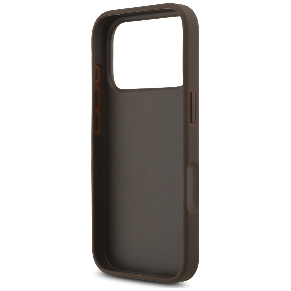 Θήκη για Apple iPhone 18 Pro Max / 17 Pro Max, Guess, 4G Classic Logo με λουράκι, Καφέ