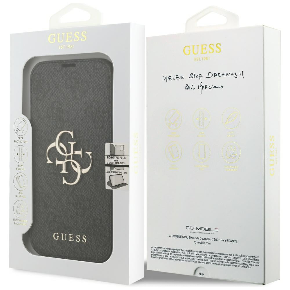 Θήκη για Apple iPhone 18 Pro Max / 17 Pro Max, Guess, 4G Μεταλλικό Λογότυπο, Μαύρο