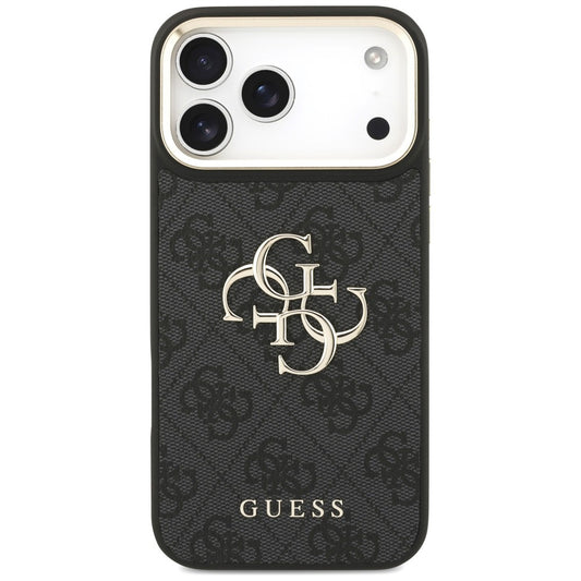Θήκη για Apple iPhone 18 Pro Max / 17 Pro Max, Guess, Big 4G Classic Logo & Big Strap Metal Buttons, Μαύρη