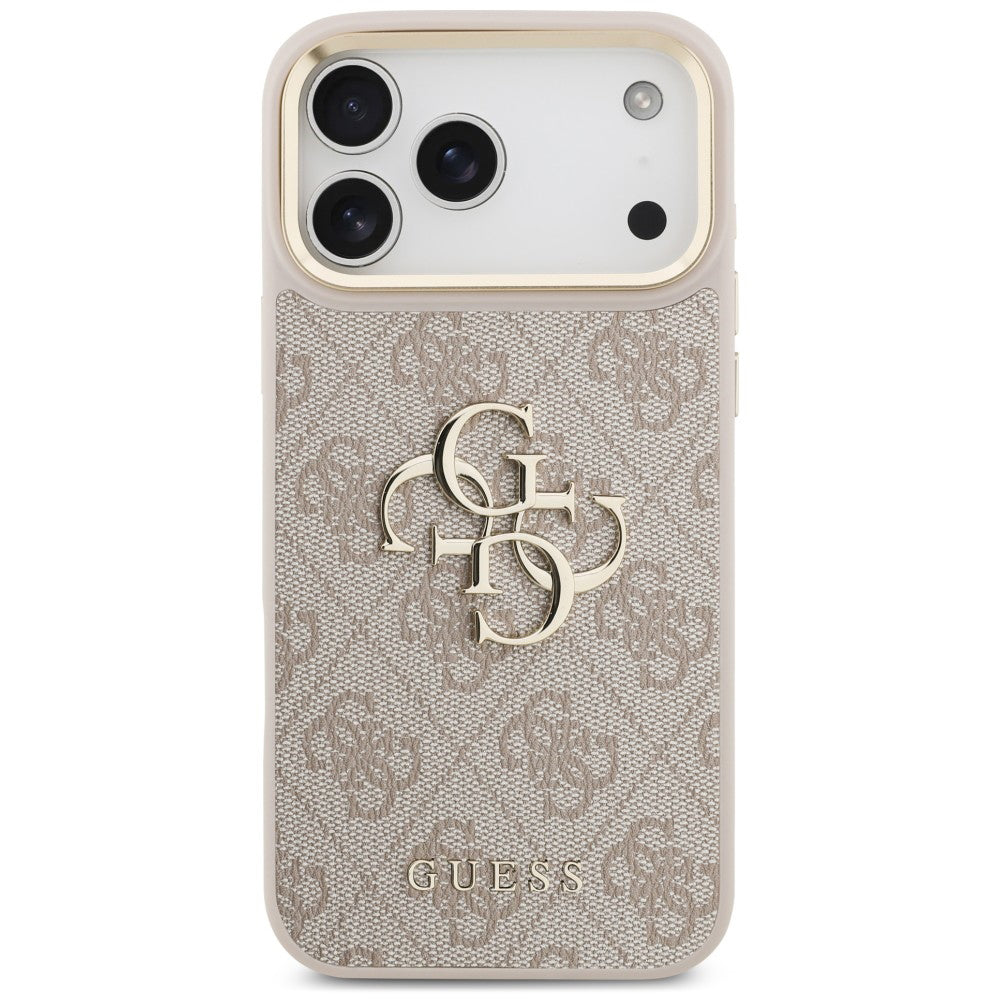 Θήκη για Apple iPhone 18 Pro Max / 17 Pro Max, Guess, Big 4G Classic Logo & Big Strap Metal Buttons, Ροζ