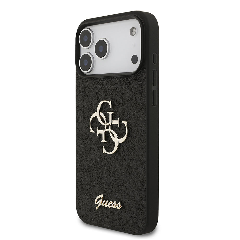 Θήκη για Apple iPhone 18 Pro Max / 17 Pro Max, Guess, Fixed Glitter Big 4G, Μαύρο