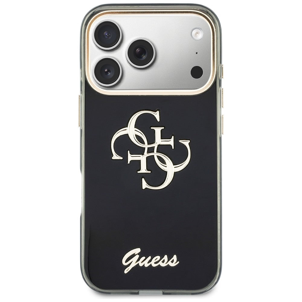 Θήκη για Apple iPhone 18 Pro Max / 17 Pro Max, Guess, IML 4G Metal Script, Μαύρο