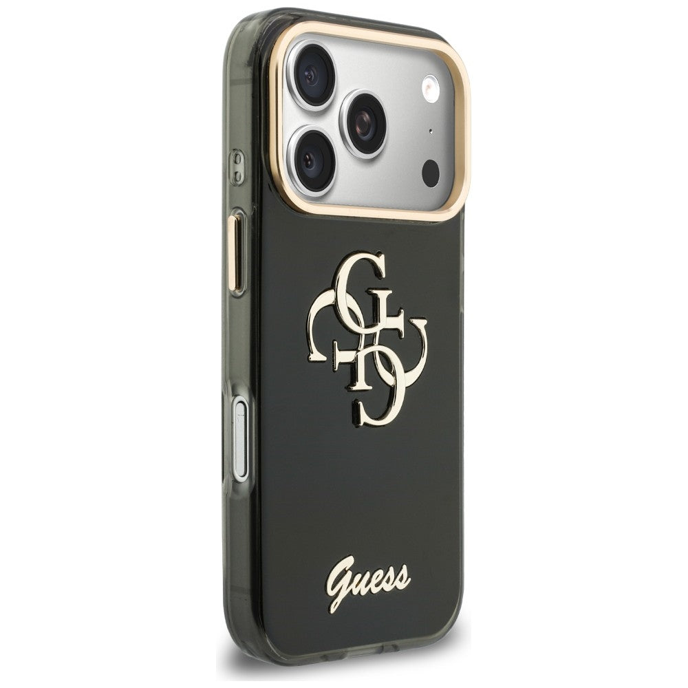 Θήκη για Apple iPhone 18 Pro Max / 17 Pro Max, Guess, IML 4G Metal Script, Μαύρο