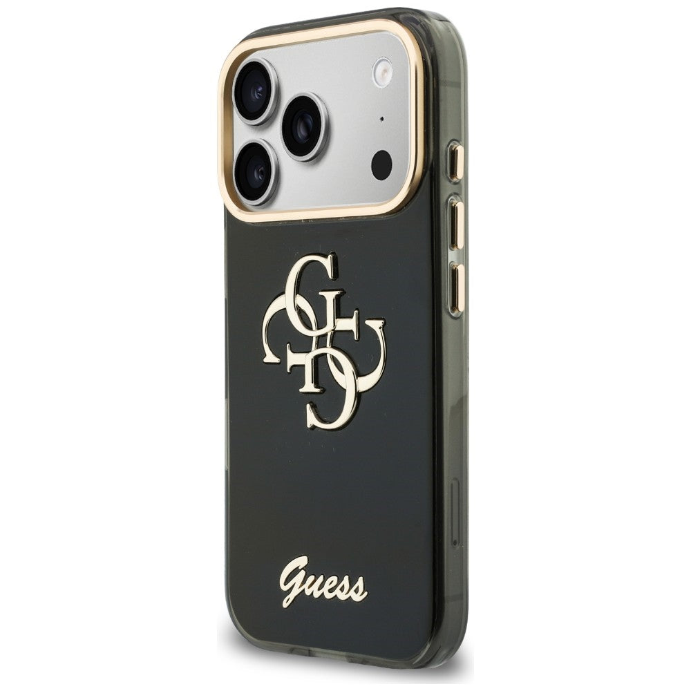 Θήκη για Apple iPhone 18 Pro Max / 17 Pro Max, Guess, IML 4G Metal Script, Μαύρο