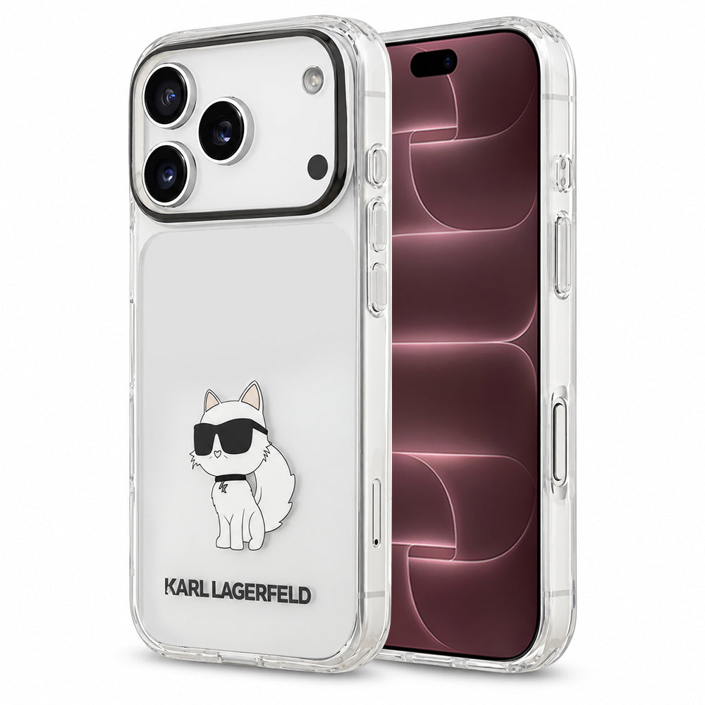 Θήκη για Apple iPhone 18 Pro Max / 17 Pro Max, Karl Lagerfeld, IML Choupette NFT, Διαφανής
