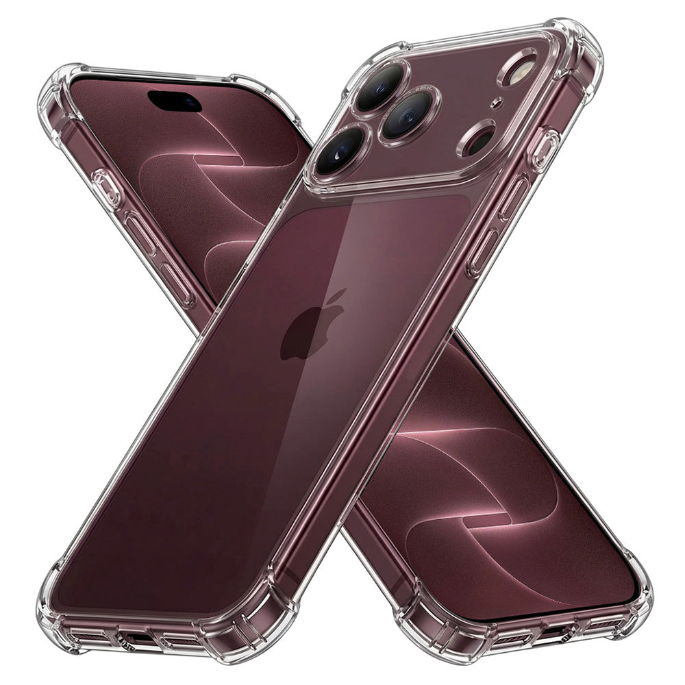 Case for Apple iPhone 18 Pro Max / 17 Pro Max, Techsuit, Shockproof Clear, Transparent