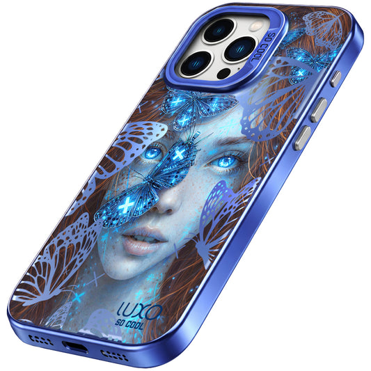 Θήκη για Apple iPhone 15 Pro, LUXO So CooL, ArcadiA Butterfly Girl, Πολύχρωμη