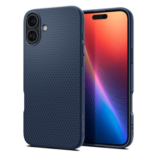Θήκη για Apple iPhone 16, Spigen, Liquid Air, μπλε ACS08195
