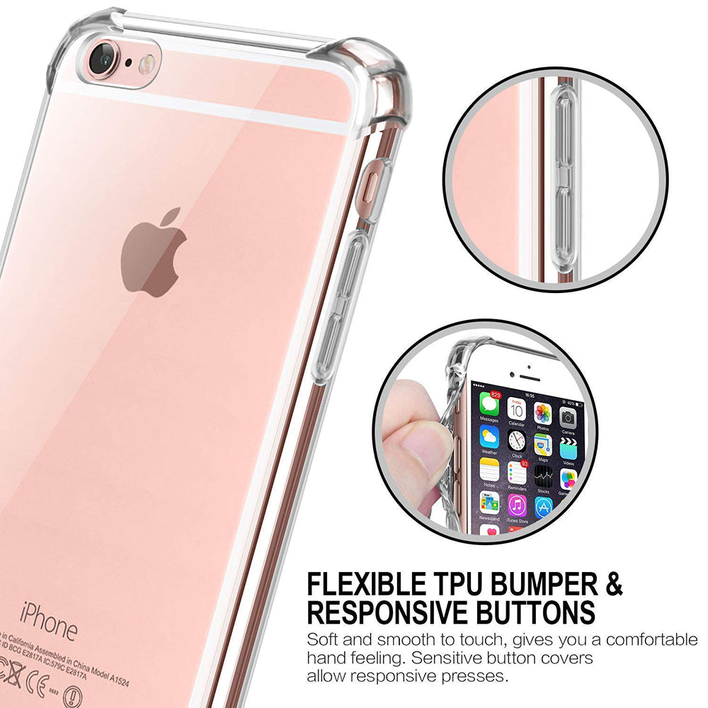 Θήκη για Apple iPhone SE (2022) / SE (2020) / 8 / 7, Techsuit, Ανθεκτική σε Κρούσεις Διαφανής, Διαφάνεια