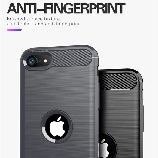 Θήκη για Apple iPhone SE (2022) / SE (2020), Techsuit, Carbon, Μαύρο