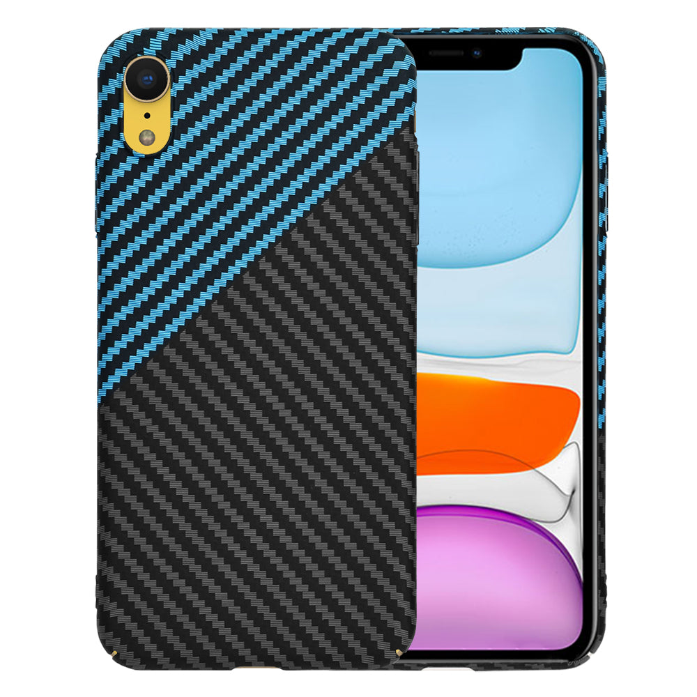Θήκη για Apple iPhone XR, Techsuit, Carbonite FiberShell, Μαύρο Μπλε
