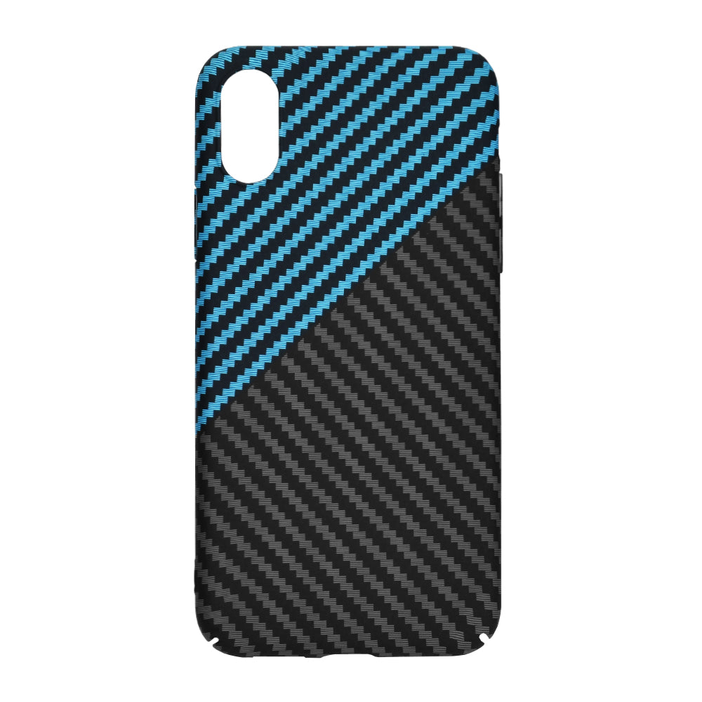 Θήκη για Apple iPhone XR, Techsuit, Carbonite FiberShell, Μαύρο Μπλε