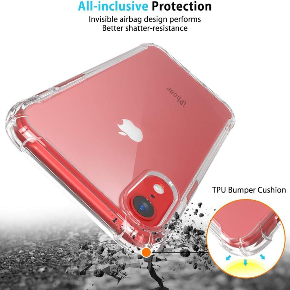 Θήκη για Apple iPhone XR, Techsuit, Ανθεκτική σε Κρούσεις Διαφανής, Διάφανη