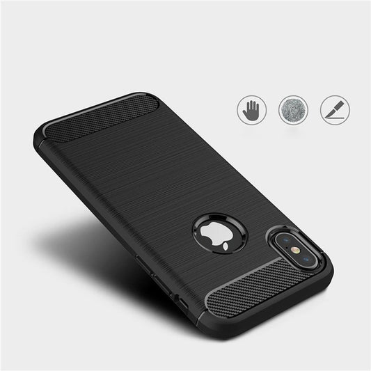 Θήκη για Apple iPhone XS / X, Techsuit, Carbon, Μαύρο
