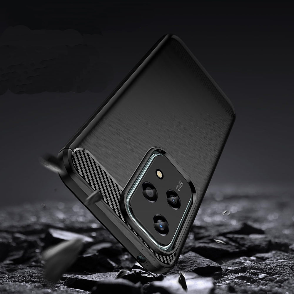 Θήκη για Honor 200 Lite, Techsuit, Carbon, Μαύρο