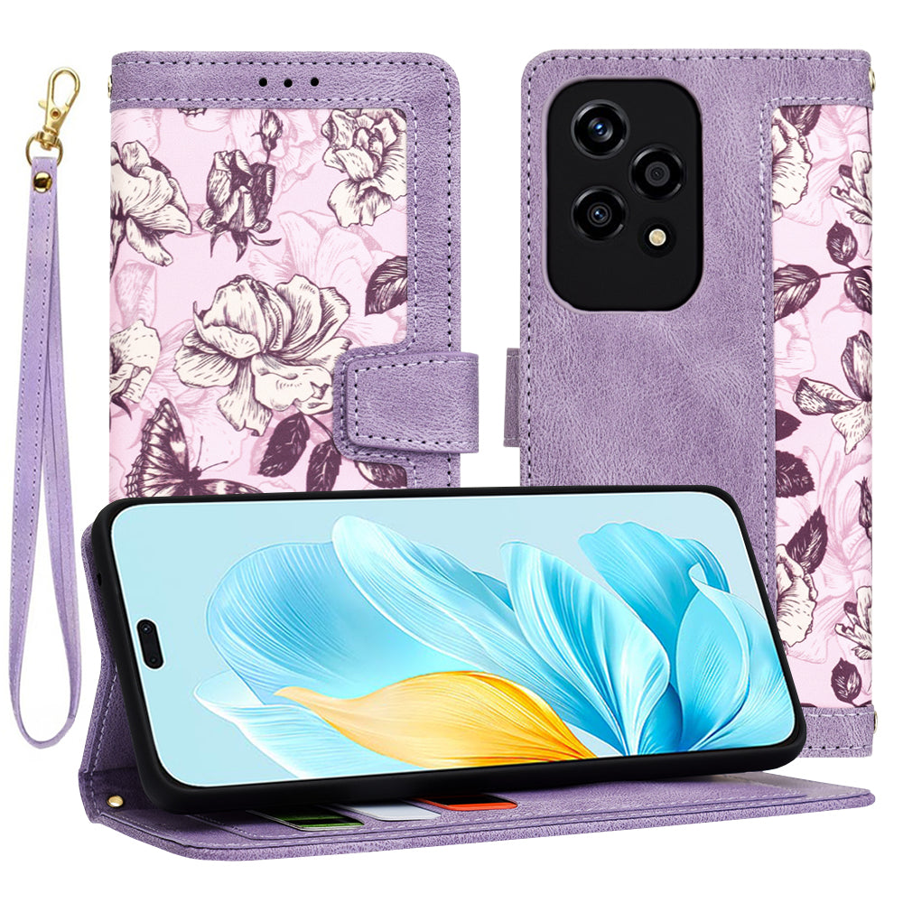 Θήκη για Honor 200 Lite, Techsuit, FlipCraft, Μωβ